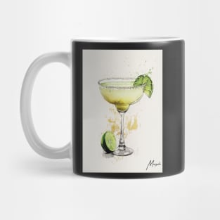 A Toast to Tradition: The Margarita Cocktail in Stylized Sketch Mug